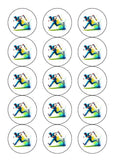 Cricket 05 Edible Icing Cake Topper or Ribbon