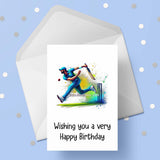 Cricket 05 Birthday Card