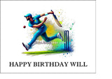 Cricket 05 Edible Icing Cake Topper or Ribbon