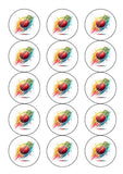 Cricket 06 Edible Icing Cake Topper or Ribbon
