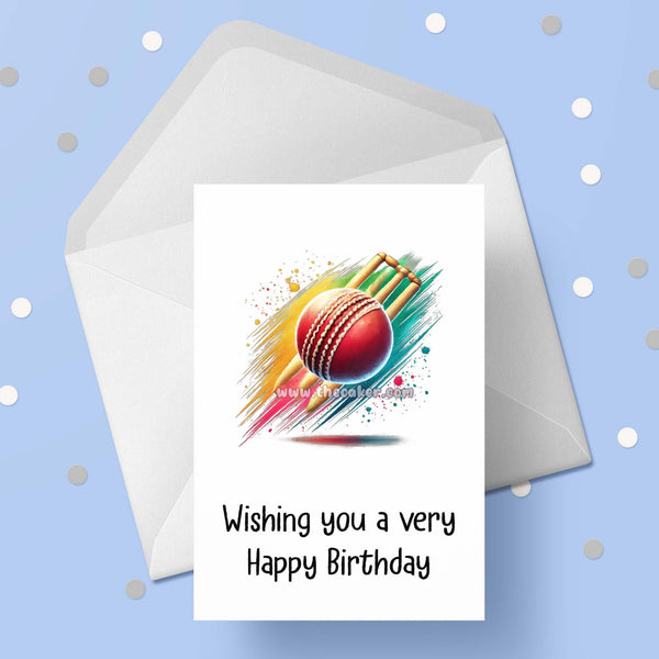 Cricket 06 Birthday Card