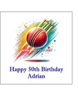 Cricket 06 Edible Icing Cake Topper or Ribbon