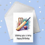 Cricket 07 Birthday Card