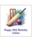 Cricket 07 Edible Icing Cake Topper or Ribbon