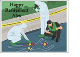 Crime Scene / Forensics 01 Edible Icing Cake Topper or Ribbon