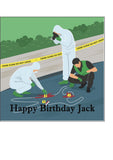 Crime Scene / Forensics 01 Edible Icing Cake Topper or Ribbon