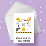 Crime Scene / Forensics Birthday Card 02