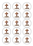 The Cross 05 Edible Icing Cake Topper or Ribbon