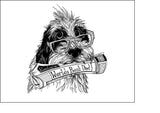 Dog Dad Edible Icing Cake Topper or Ribbon