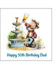 Dad Edible Icing Cake Topper or Ribbon 05