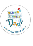Dad Edible Icing Cake Topper or Ribbon 02