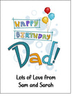 Dad Edible Icing Cake Topper or Ribbon 02