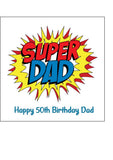 Dad Edible Icing Cake Topper or Ribbon 07