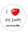 Dad Edible Icing Cake Topper or Ribbon 08