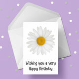 Daisy Flower Edible Icing Cake Topper or Ribbon