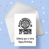 Dartboard Darts 06 Birthday Card