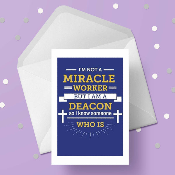 Deacon 02 Card - Christian Card