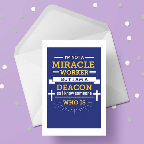 Deacon 02 Card - Christian Card
