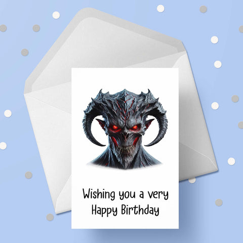 Demons 01 Birthday Card
