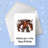 Demons 03 Birthday Card