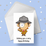 Police Detective Birthday Card