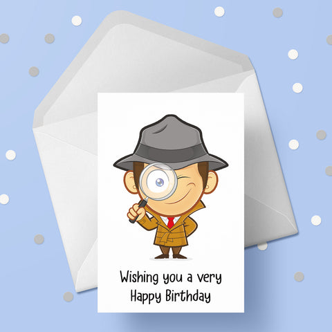 Police Detective Birthday Card
