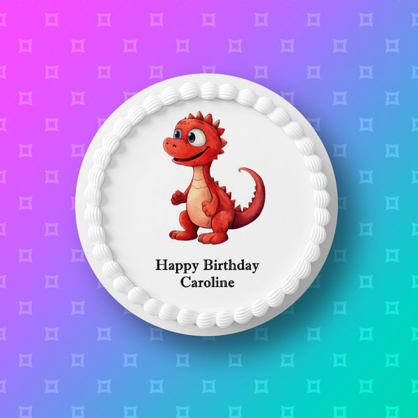 Dinosaur 01 Edible Icing Cake Topper