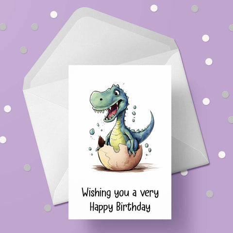 Dinosaur 06 Birthday Card