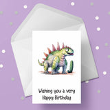 Dinosaur Birthday Card 10
