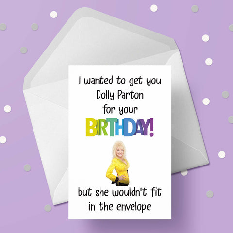 Dolly Parton Funny Birthday Card