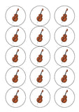 Double Bass Edible Icing Cake Topper