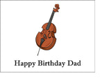 Double Bass Edible Icing Cake Topper