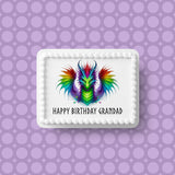 Dragon 02 Edible Icing Cake Topper or Ribbon
