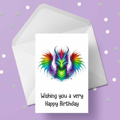 Dragon 02 Birthday Card