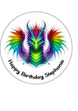 Dragon 02 Edible Icing Cake Topper or Ribbon