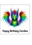 Dragon 02 Edible Icing Cake Topper or Ribbon