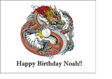 Dragon 04 Edible Icing Cake Topper - Chinese
