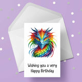 Dragon 05 Birthday Card