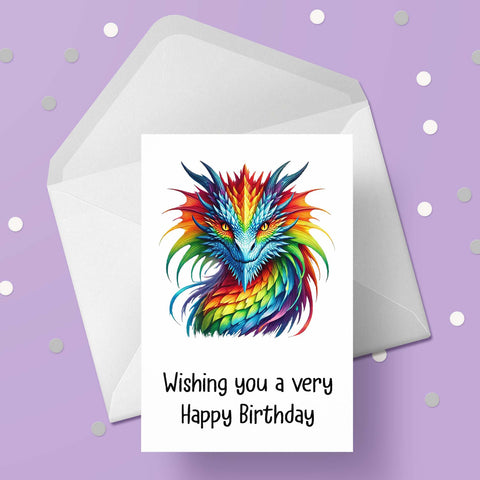 Dragon 05 Birthday Card