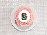 Dragon 05 Edible Icing Cake Topper or Ribbon