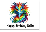 Dragon 05 Edible Icing Cake Topper or Ribbon