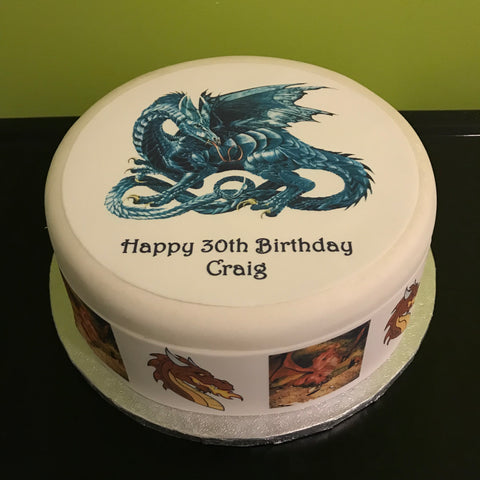 Dragon 01 Edible Icing Cake Topper