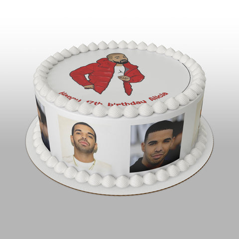 Drake 01 Edible Icing Cake Topper or Ribbon