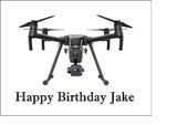 Drone Edible Icing Cake Topper 02