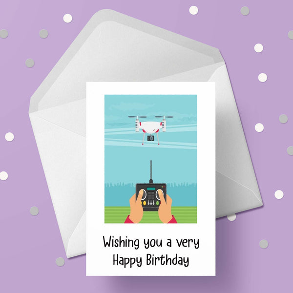 Drone Birthday Card 05