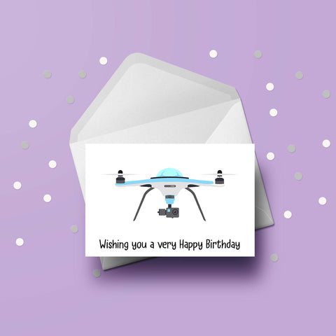 Drone Birthday Card 04