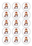 Drums 03 Edible Icing Cake Topper - Boy & Drum Kit