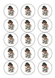 Drums 04 Edible Icing Cake Topper - Man & Drum Kit
