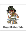 Drums 04 Edible Icing Cake Topper - Man & Drum Kit