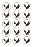 Eagle 01 Edible Icing Cake Topper or Ribbon